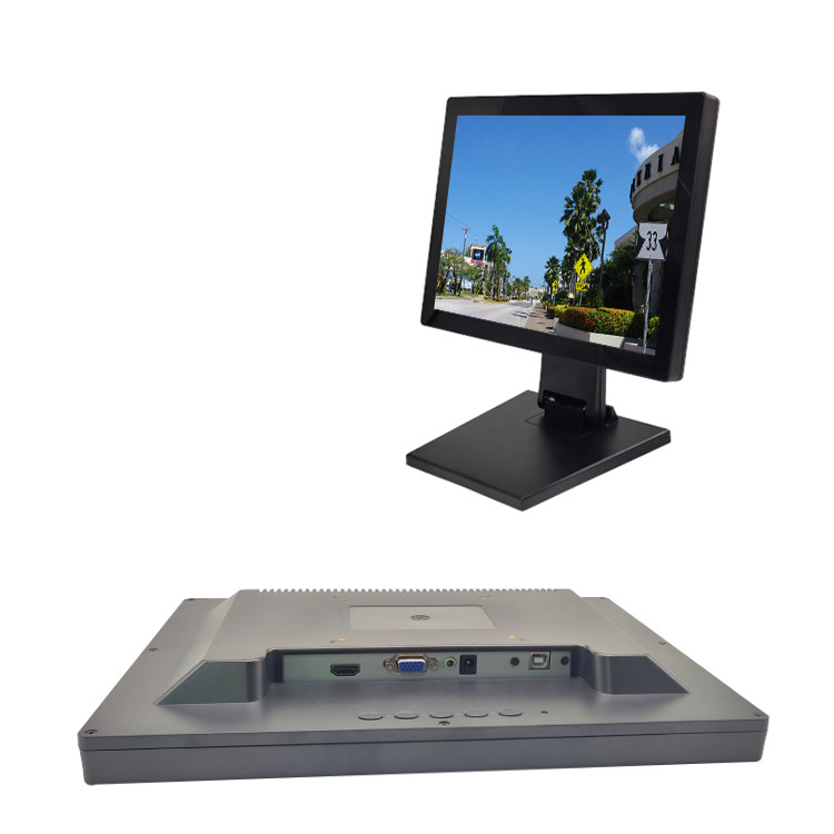 17 Inch 1280*1024 Capacitive Touch Screen Monitor With Stand High Resolution Touch Screen Display