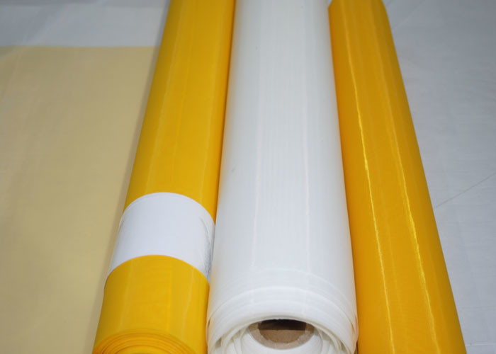 White / Yellow Monofilament Filter Cloth , Screen Mesh Fabric 258cm Width