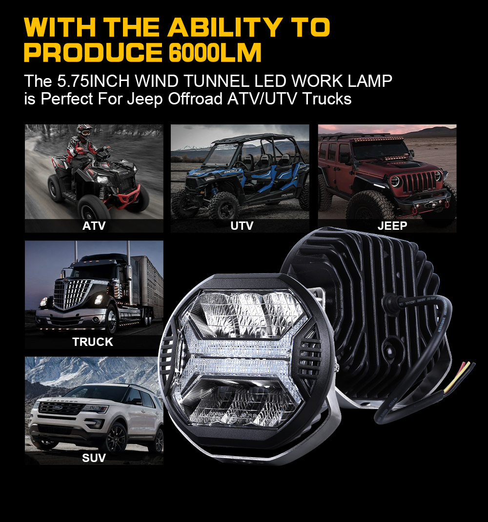 42W Off Road Work Light Suv Vehicle LED Work Lights For Truck