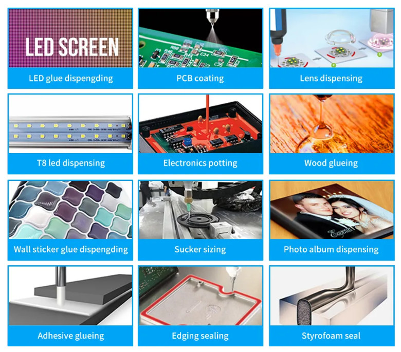 110V 220V Glue Dispensing Machine , Durable PCB Conformal Coating Machine