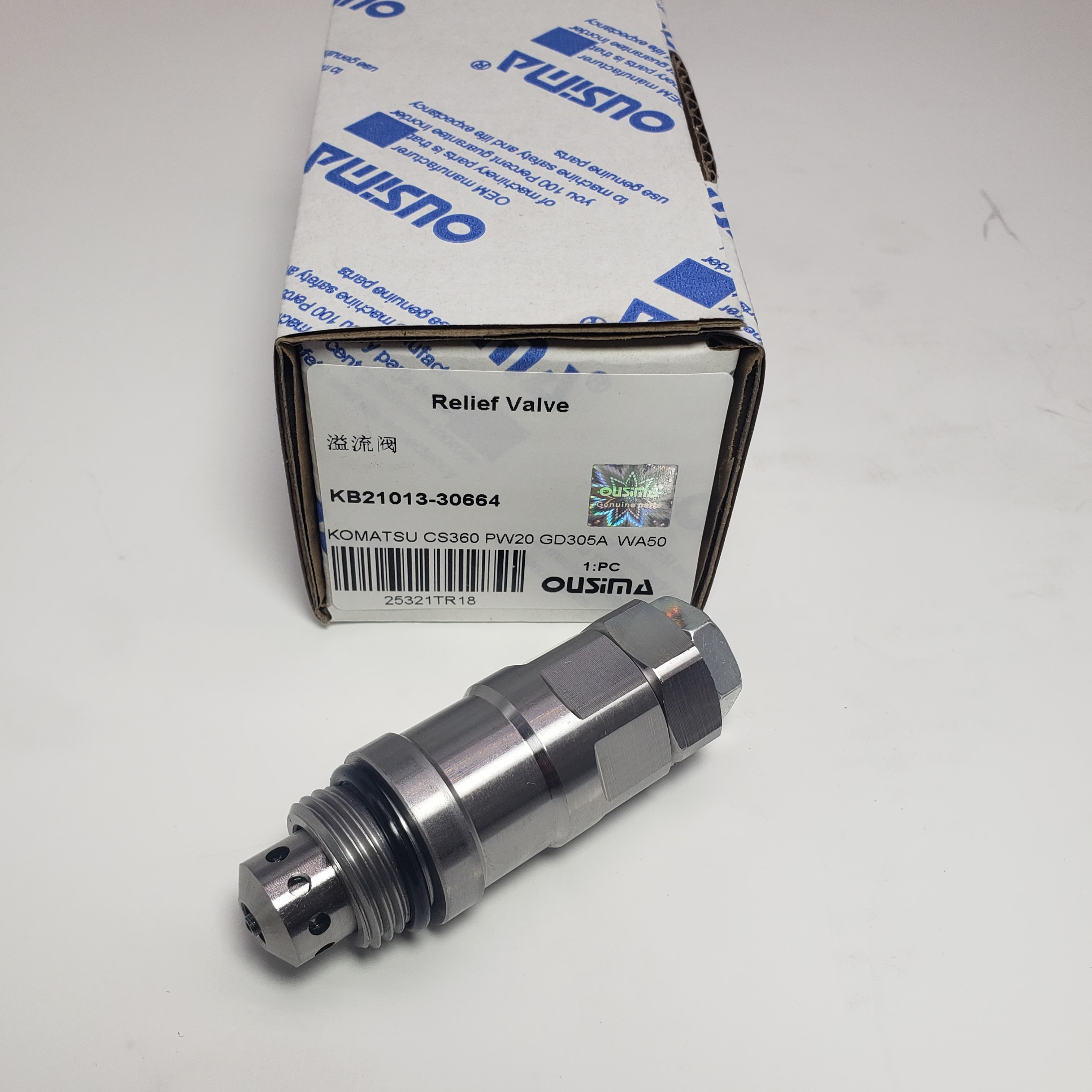Relief Valve KB21013-30664 For Komatsu PW20 PW30 WA50 GD305A