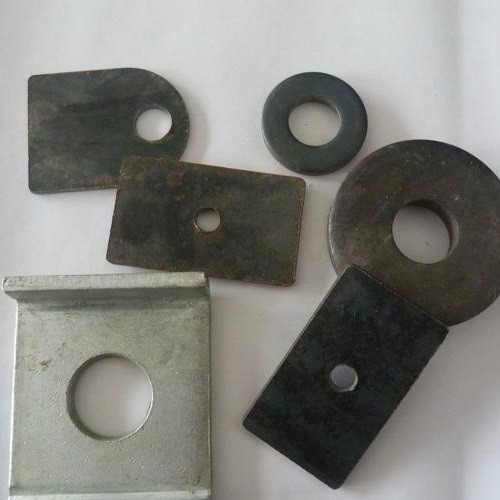 Zinc Plain Shims Round Hole Square Washers OEM Galvanized Large Metal Square Plate Washer