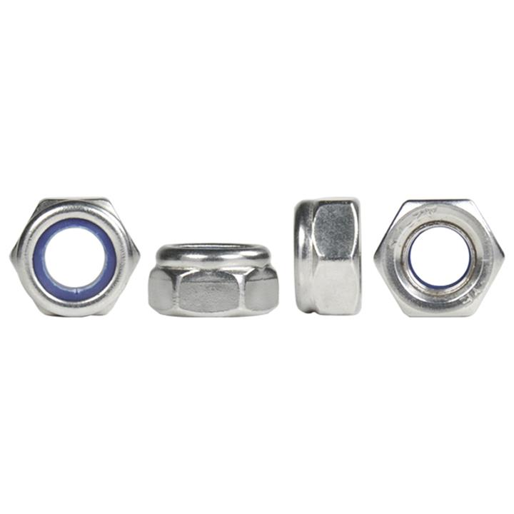 DIN982 Zinc Plated Hex Nylon Insert Lock Nut ISO7040 Grade 4.8/6.8/8.8 for Industry