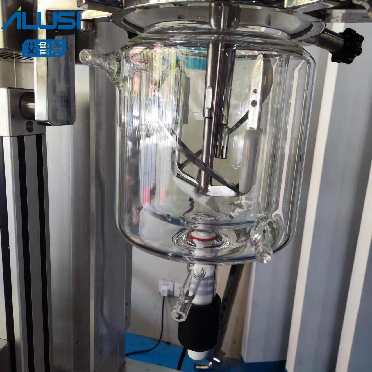 5L Small High Shear Vacuum Lab Cosmetic Emulsifier Mixer Shampoo Face Cream Homogenizer