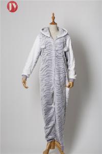 Buy cheap women's sleepwear discharge print embossed fleece hooded footed onesie loungewear pajamas product