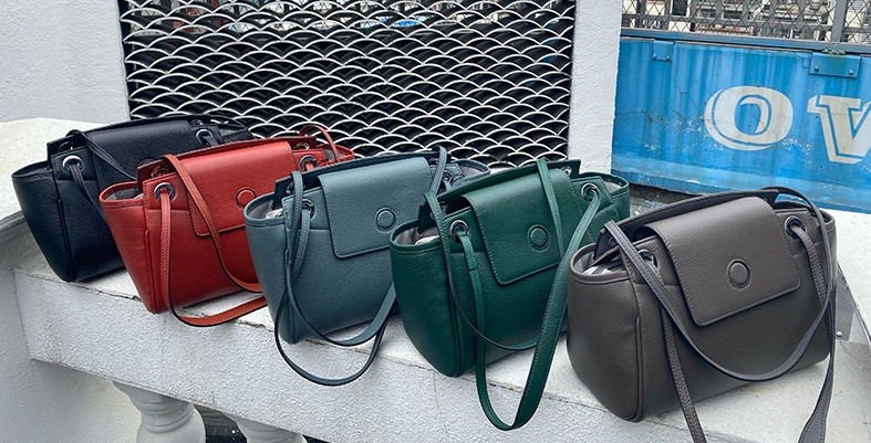 Ladies Top Handle Tote Purse Handbags Cow Leather Shoulder Bags For Women