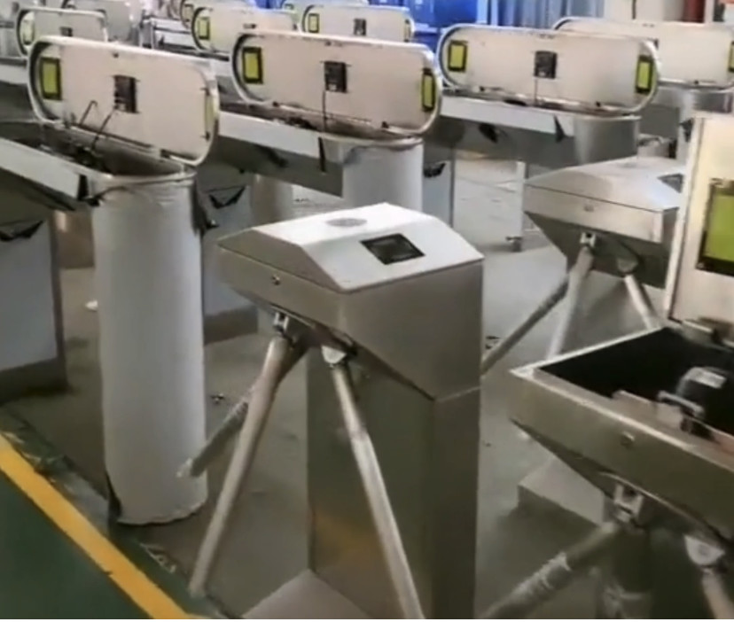 Vertical Drop Arm Tripod Turnstile Bi Directional Passage Security Access Control