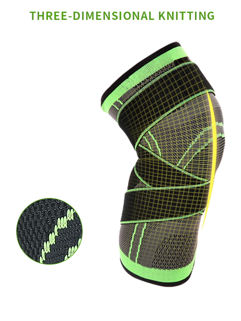 Fitness Outdoor Knitted Sports Knee Pads Washable Running Compression Knee Sleeve