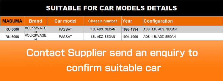 Japanese Car Auto Mounting Bush Thin Wall Bearing for VOLKSWAGEN PASSAT 1.8L ABS SEDAN
