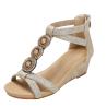 Buy cheap BS171 Fashion Sandals Women'S European And American Rhinestone Cross Strap Back from wholesalers