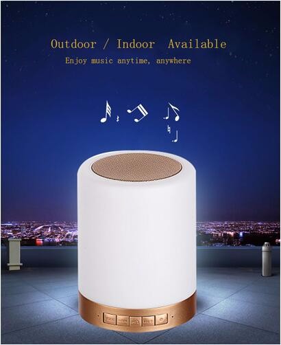 Bluetooth led colorful touch adjust brightness quran light speaker SQ112