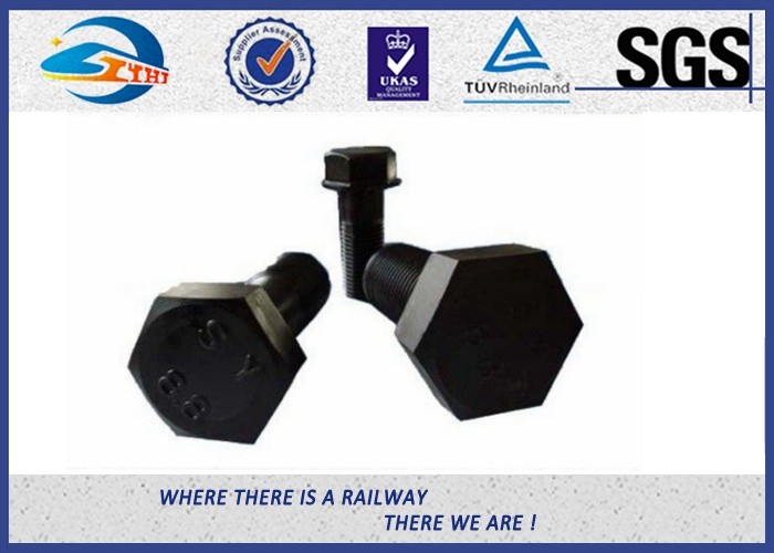 SGS BV Railway Fastener Hex Head Anchor Bolt HDG Custom Diameter 18mm And 22mm