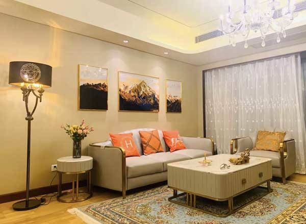 Home Living Room Furniture Luxury Coffee Tables Marble Center Table 1400X800X440mm