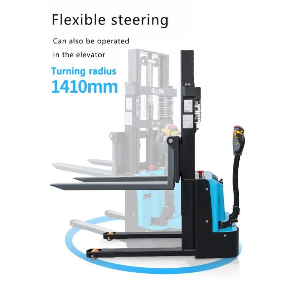 Aida Factory Electronic Stacker Hydraulic Lift Hand Pallet Truck Price Fully Automatic Stacker