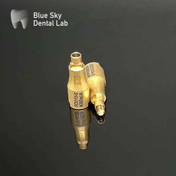 Gold Implant Scan Body Bluesky Anthogyr Scanbody For Multiple CAD / CAM System