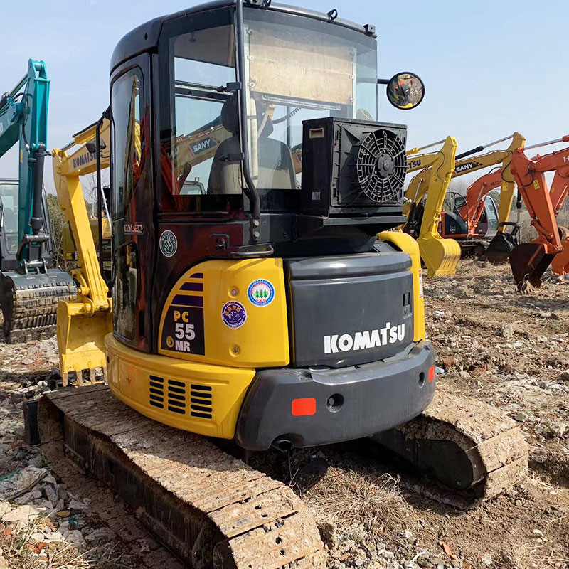 Original Factory Japan 5ton Used Komatsu Excavators PC55 Construction Tracked Machine