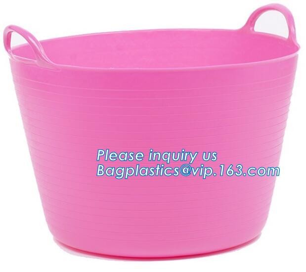 Household free sample woven plastic storage basket laundry storage basket, Foldable Storage laundry Baskets Storage Bask