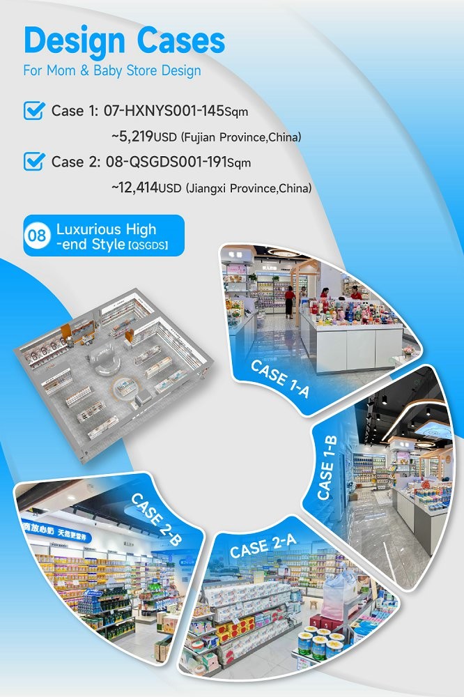 08-QSGDS Maternity And Baby Shop Design With Luxurious High-end Style