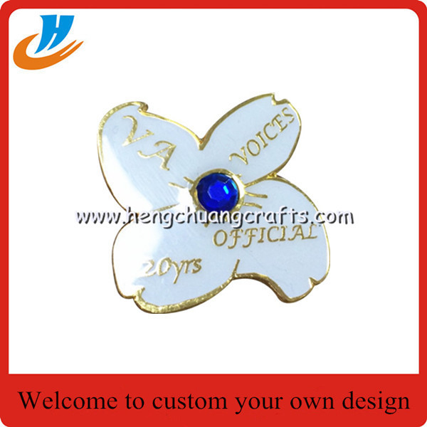 High quality metal badge,lapel pin badge,flower lapel pin with custom