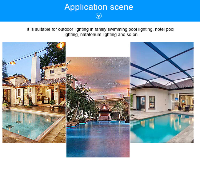 Surface Mounted 12 Volt 3W IP68 ABS Low Voltage LED Lights For Swimming Pool Vinyl