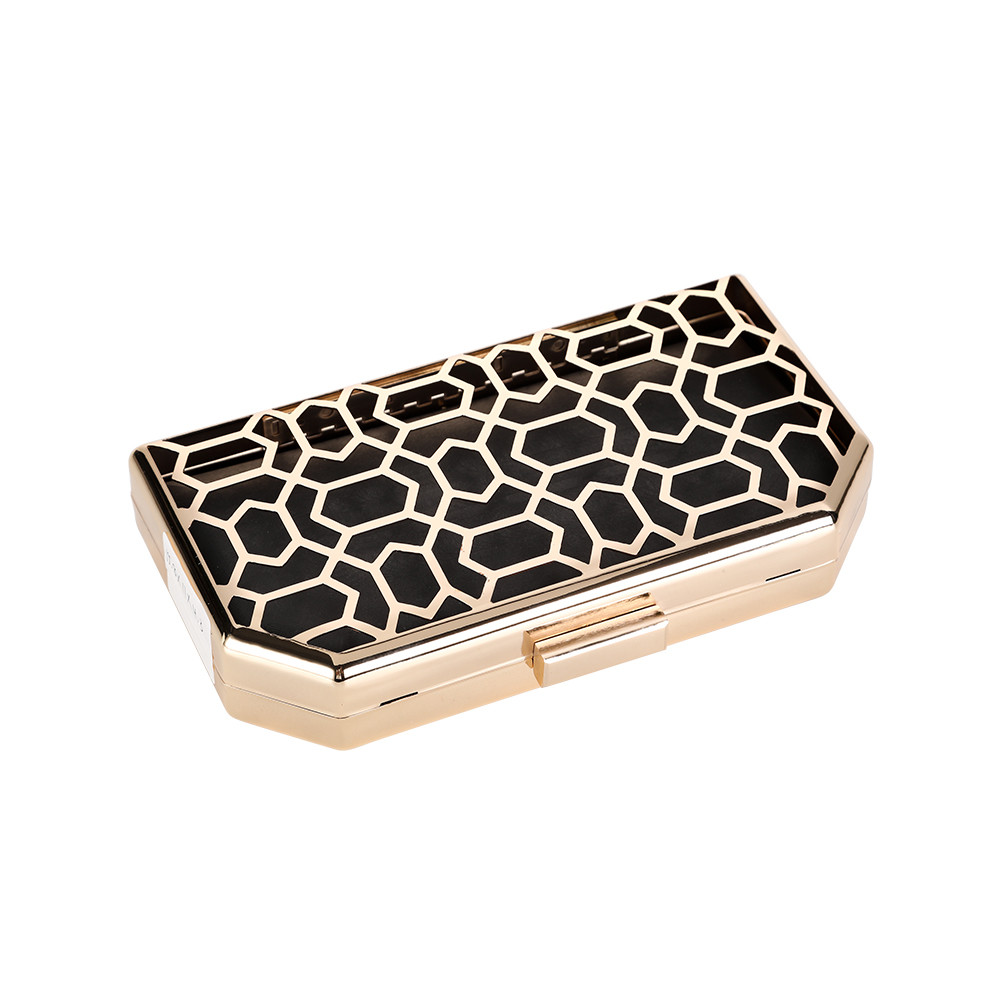 240g 18*12cm Hexagon Woman Purse Clutch Frame With Covers