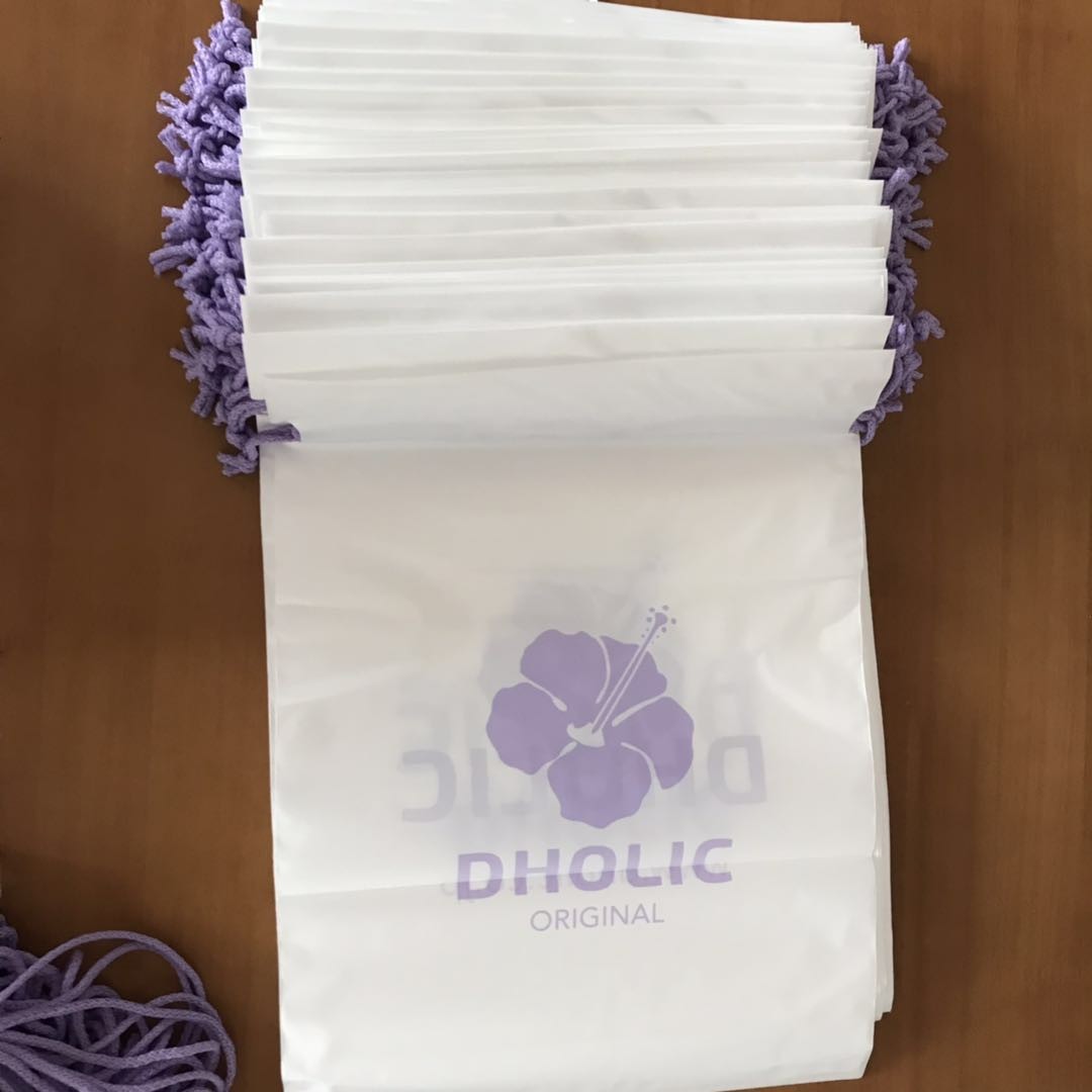 Recyclable Plastic Drawstring Bags , Large Gift Bag Drawstring Travel Pouch Drawstring Backpack