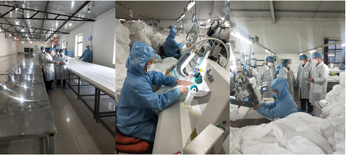 Bonded Fabric One Size Fit Full Body Disposable Coveralls