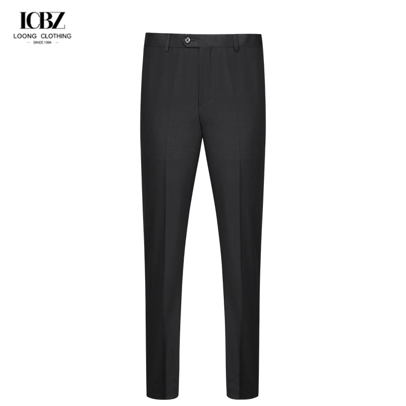Custom Made Italian Wool Blend Fabric Men's Business Suit Pants for a Polished Look