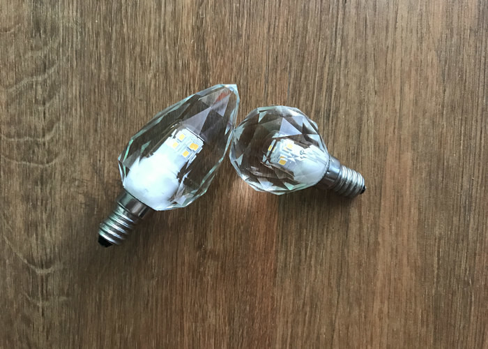 Clear Globe Crystal Led Candle E14 Ac220v 350lm With 50000 Hours Lifespan