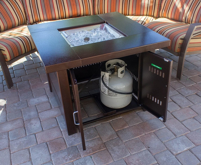 Bronze Finish 50000 BTU Propane Gas Firepit Yard Heater GS-F-PC Propane