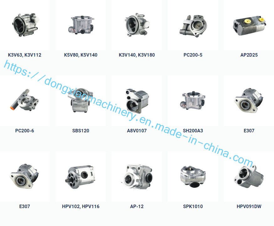 Excavator hydraulic gear pump for Hyundai JCB Komatsu Hitachi Doosan Daewoo