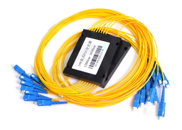 FTTH System Fiber Optic Splitter Box 1X8 Structure with SC UPC Connector