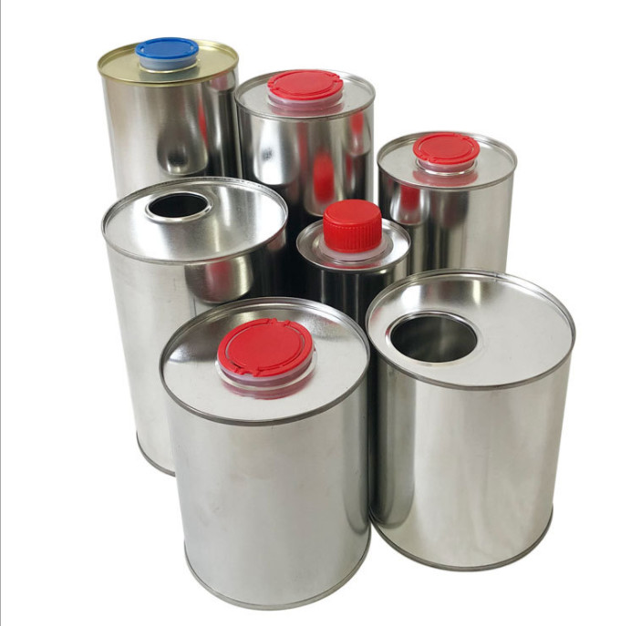 18L Custom Tin Cans CMYK Plastic Cover Empty Metal Paint Tins