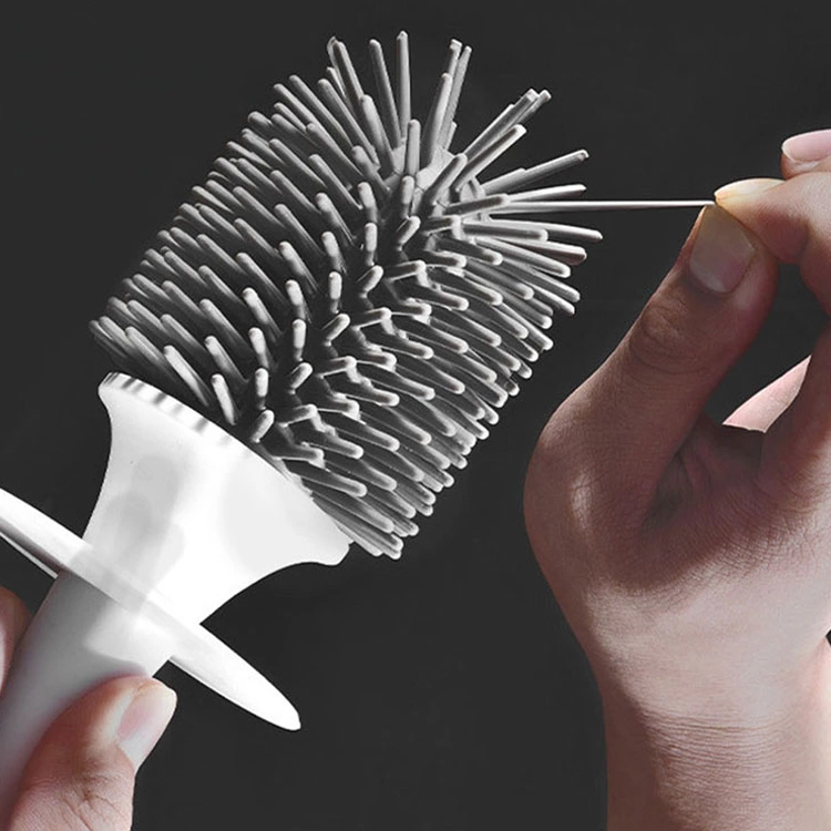 Handheld Silicone Toilet Brush And Holder Bathroom Accessories Toilet Brush Holder