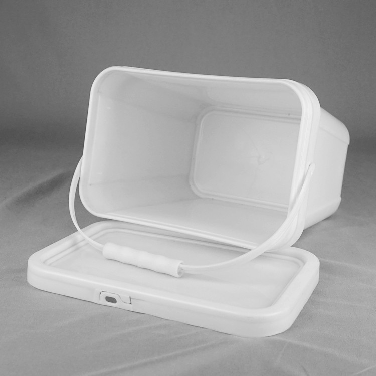 ISO9001 Certification 1.5 Gallon 6L Square Plastic Bucket For Sea Food
