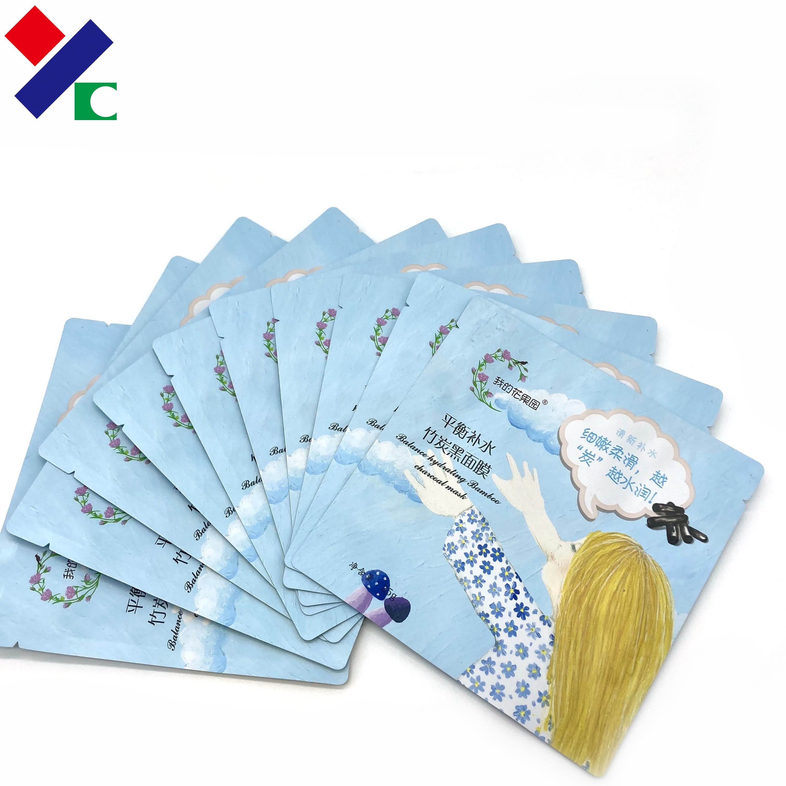 Aluminum 3 Side Seal Sachet Recyclable Transparent 130*180 Makeup Tools Sealable Pouch