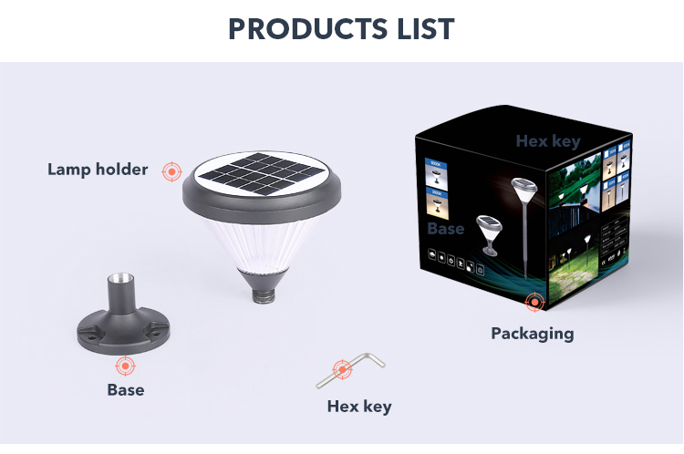 DC 3.2V Solar Pillar Light , Solar Bollard Lamps For Courtyards Villas