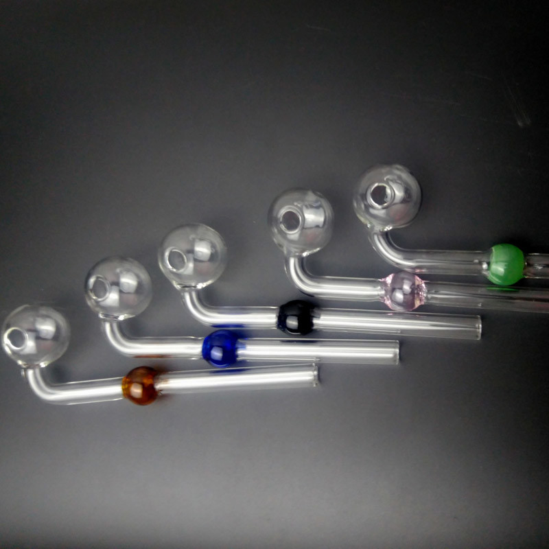 Durable 5.5'' Curved Glass Smoking Pipe Gift Items Customized Shape