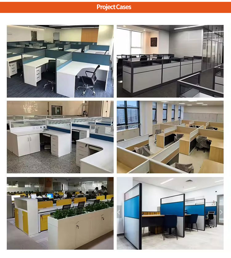 White Commercial Office Desk Furniture Modular Office Table For Workstations