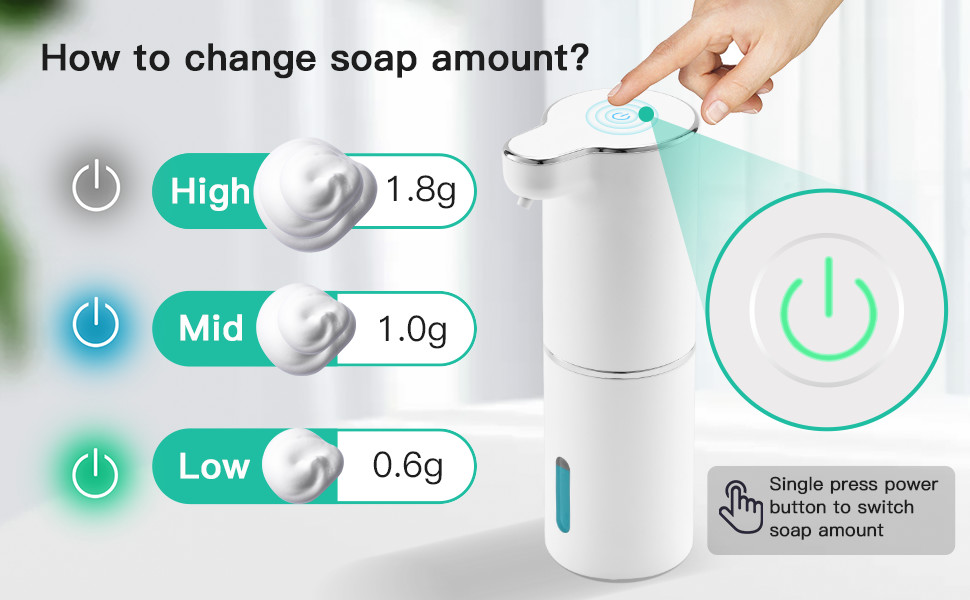 Rechargeable Bathroom Touchless Foam Soap Dispenser For Kids Xmas Gift