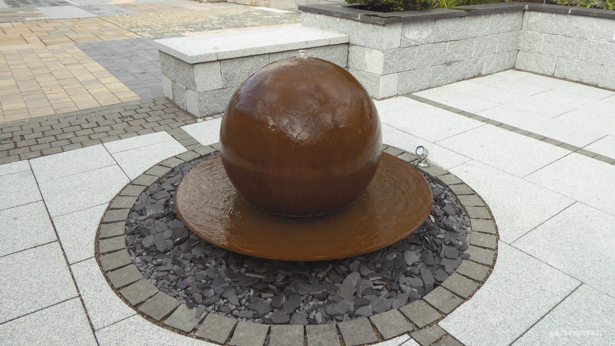 Customized Gardens Decoration Waterfall Corten Steel Water Feature 