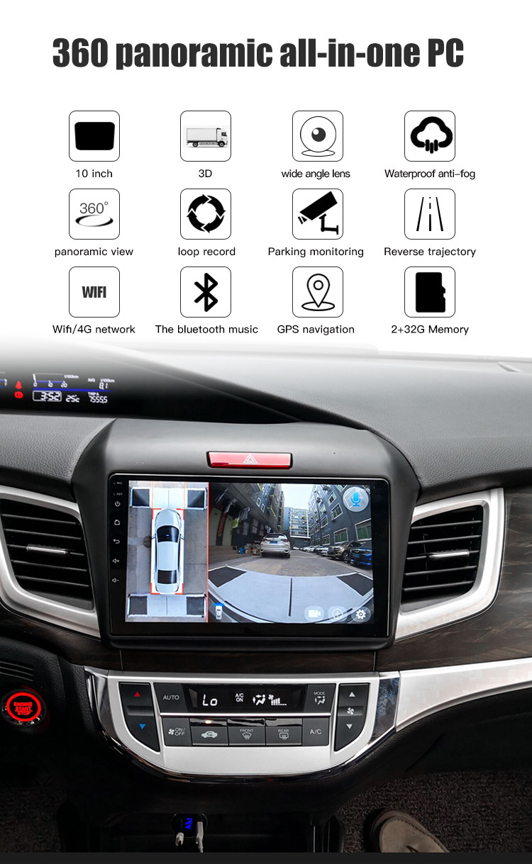 ODM 28V Car Multimedia Navigation System Box Truck Backup Camera 1920*1080P