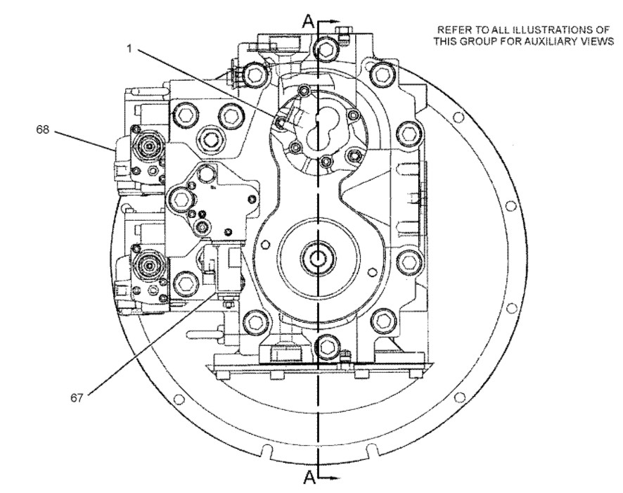 2897917 Excavator Hydraulic Gear Pump , E336D Hydraulic Pump