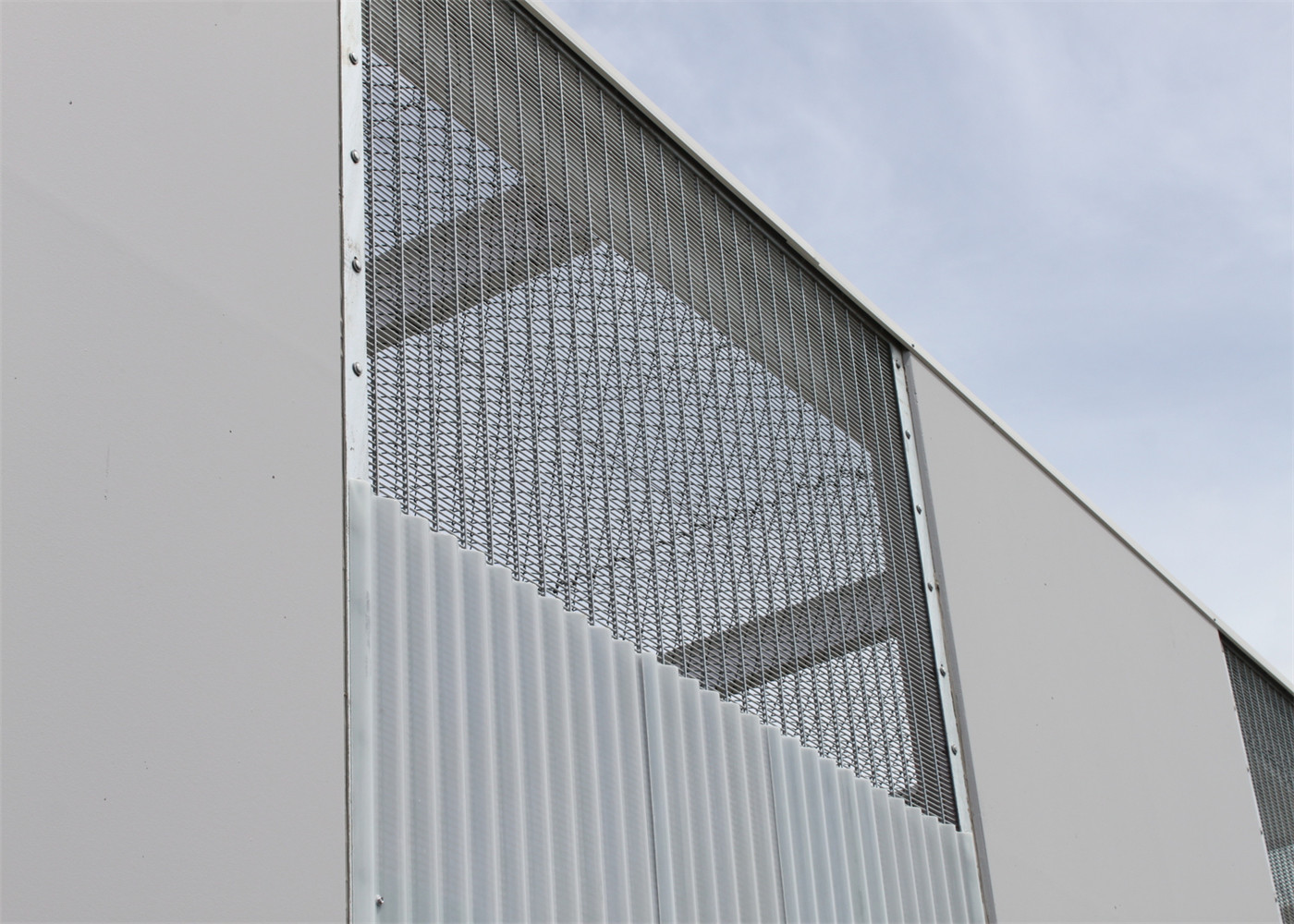 Prison Powder coated high security wire mesh fence panel 3"x0.5" x 8ga wire