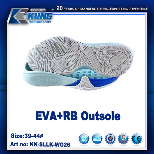 Customized Logo Printing High Elastic EVA RB Outer Sole For Sneaker