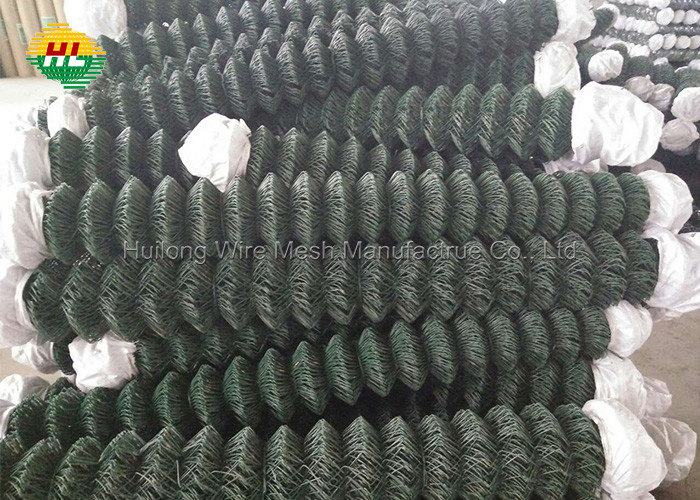 3mm Cyclone Wire Mesh Fencing , 25mtr Diamond Chain Link Fencing
