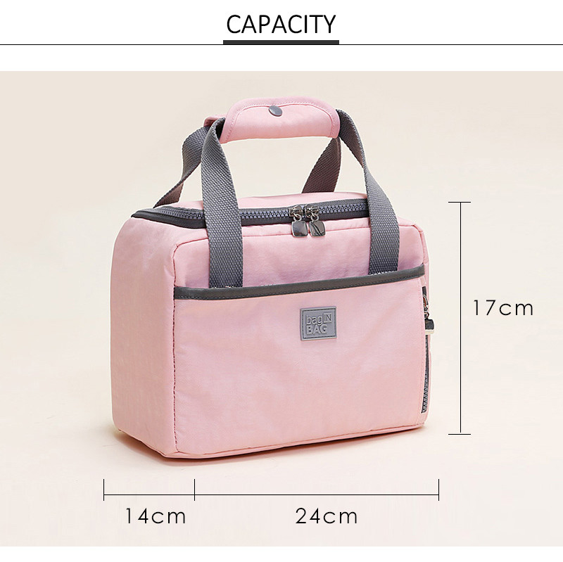 OEM Big Compartments D14cm Insulated Lunch Cooler Bags