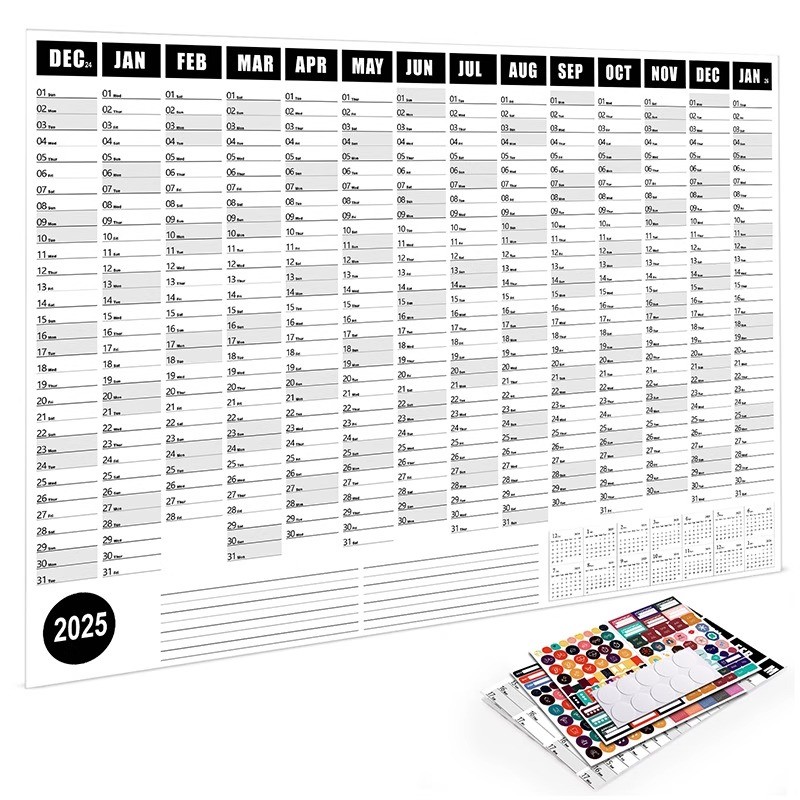Customized Personalized Calendar Printing Glossy Paper Type Retangle Shape