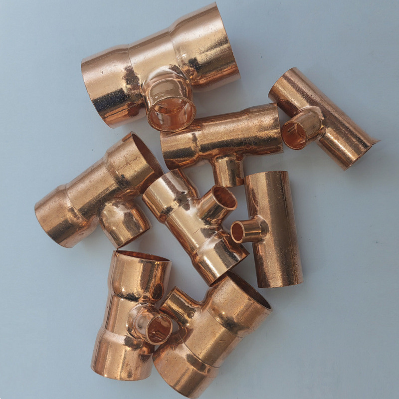 NXF GB/T17791-2017 ASTM B280 Standard TP2 C12200 C1220 Cu-DHP DN15-1500 SCH10S-SCH80 Copper T-Type Tee Joint