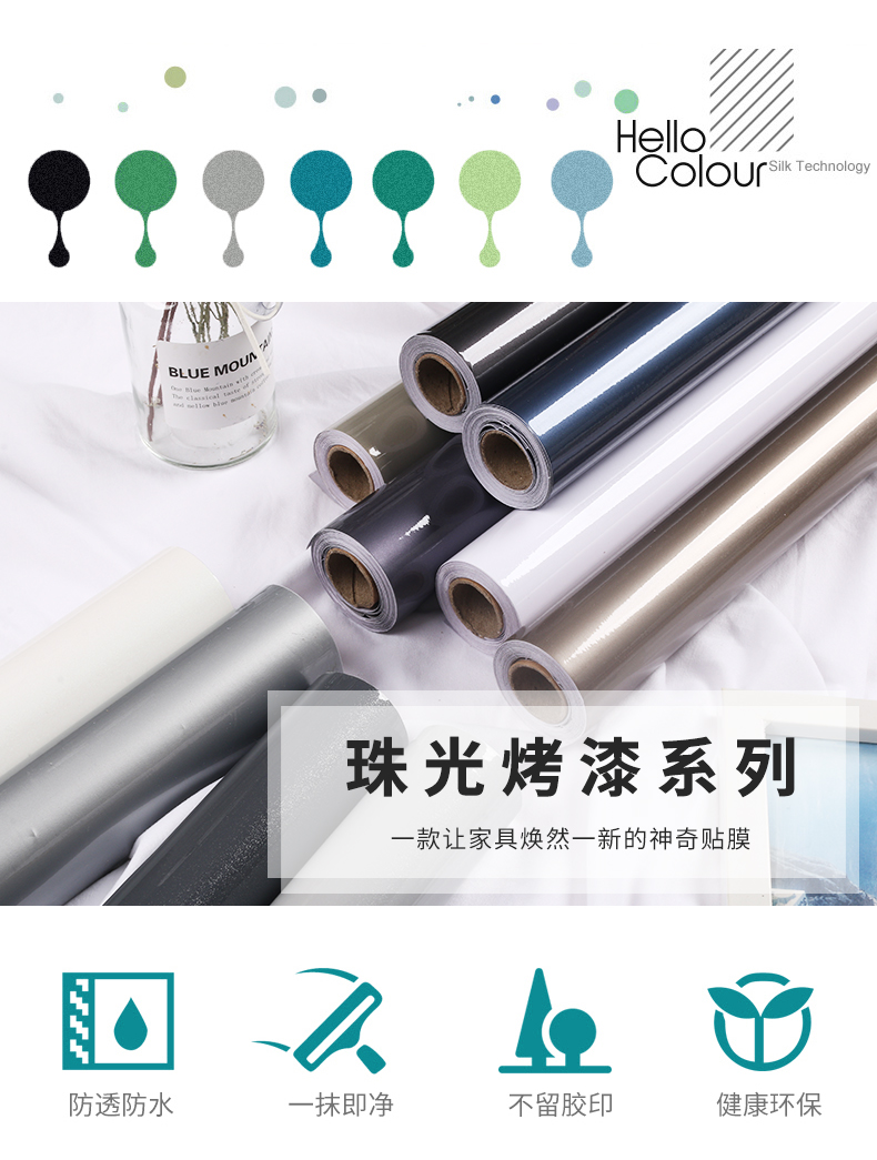 Vinyl Waterproof Countertop Paper Waterproof Marble Wallpaper For Kitchen